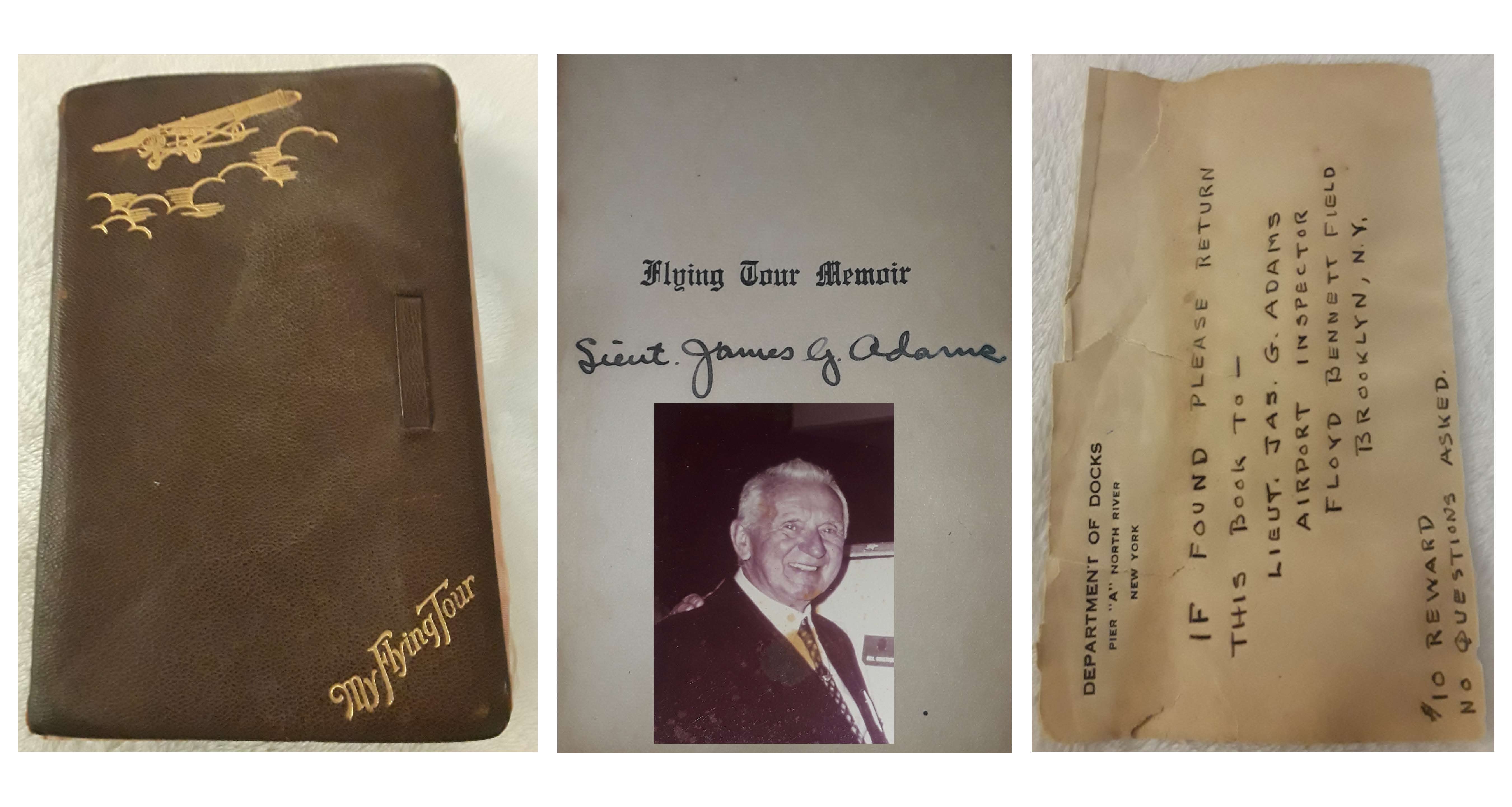 Autograph Book — cover, title page, and return card