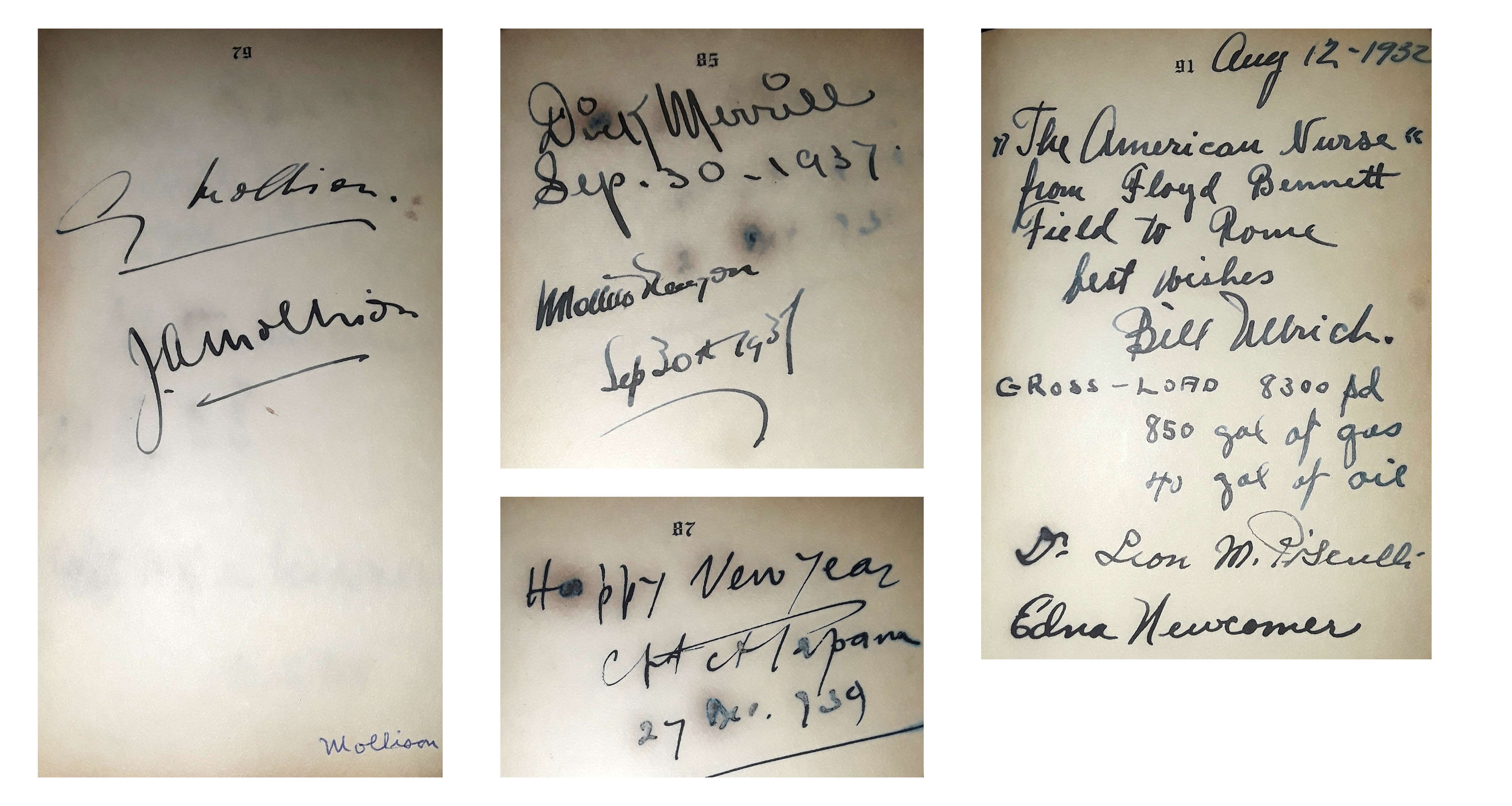 Mollisons, Dick Merrill, Mollison Kenyon, Cpt. Japane