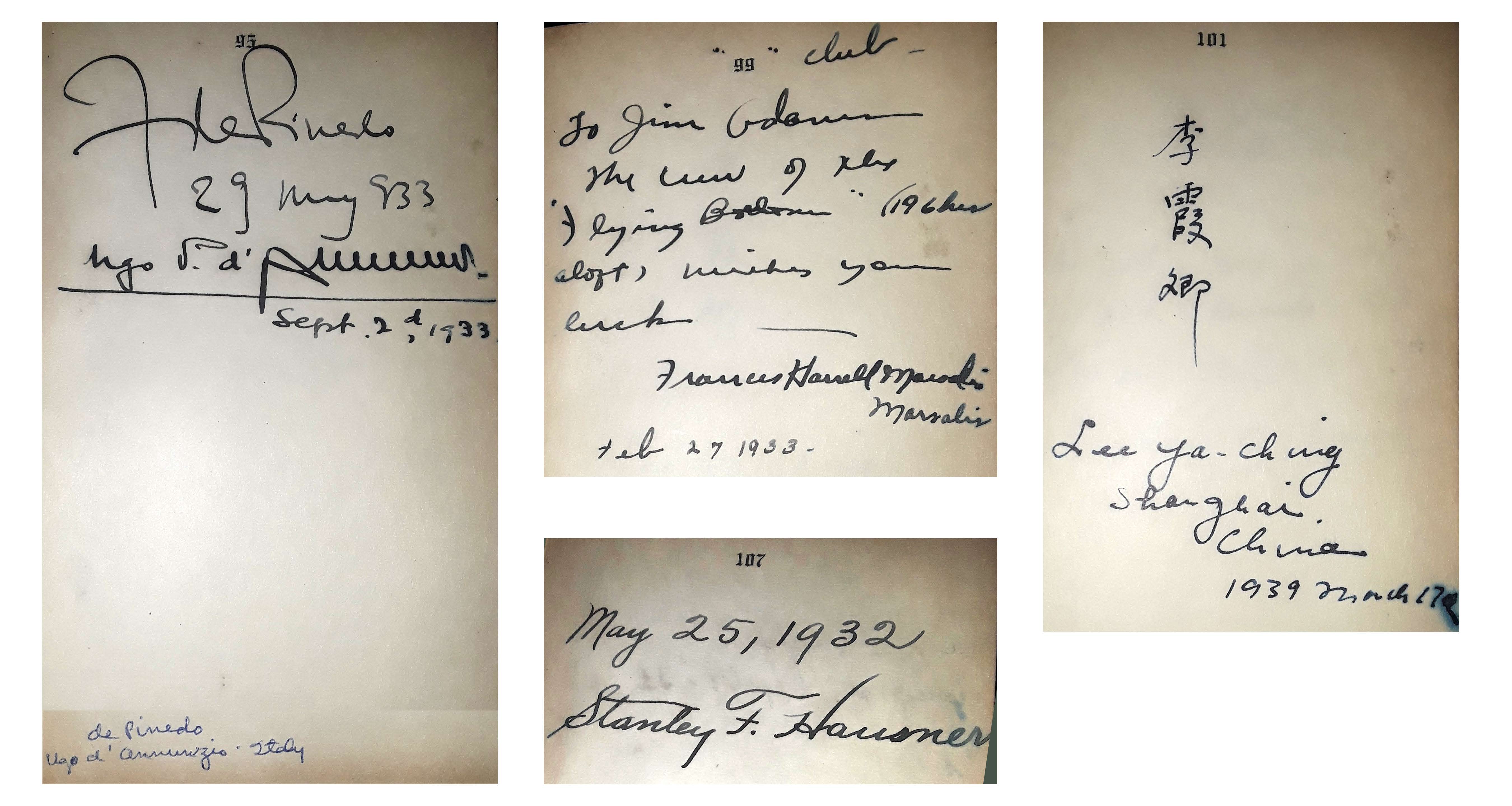 De Pinedo, Frances Marsalis, Lee Ya-Ching, Stanley Hansoner